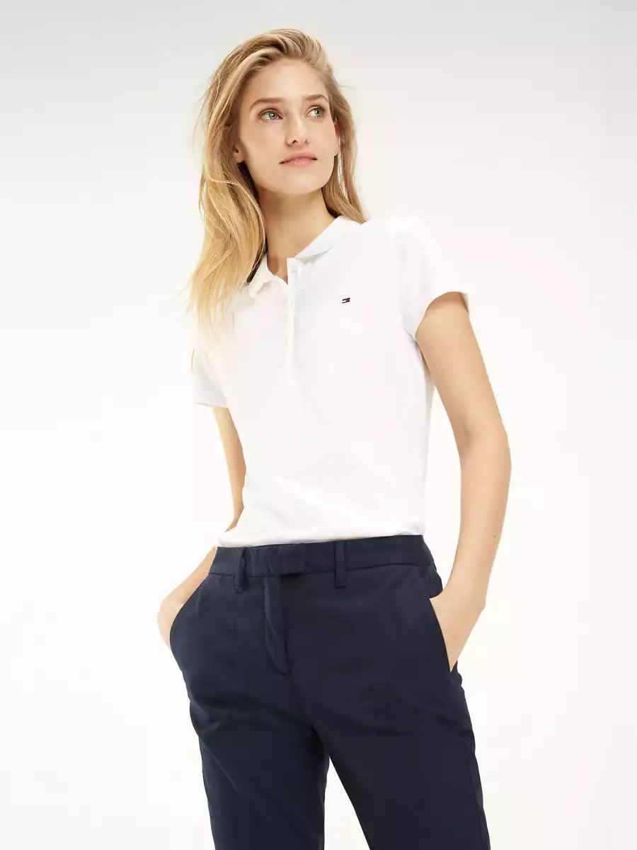 Th womenswear | heritage short sleeve slim polo